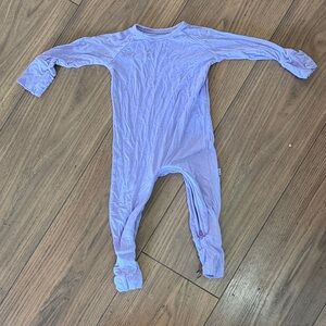 Little Sleepies purple crescent zippie